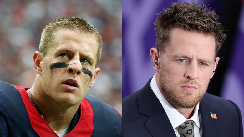   JJ Watt s nakrátko ostříhanými vlasy, vlasy s kůly