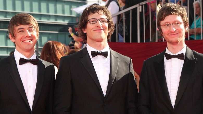 Jorma Taccone, Andy Samberg, Akiva Schaffer s úsměvem