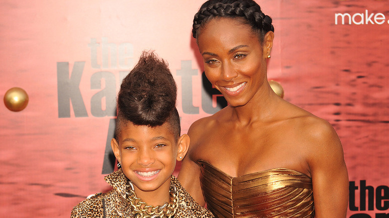   Willow Smith, Jada Pinkett Smith smiler