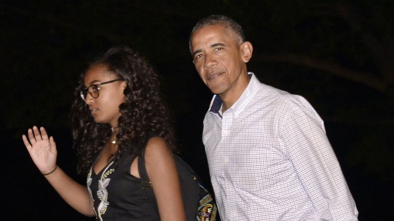 Presidente Obama e filha Sasha