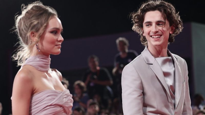 Lily-Rose Depp og Timothée Chalamet