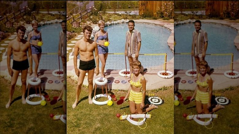 Clint Eastwood s manželkou Maggie Johnson a přáteli.
