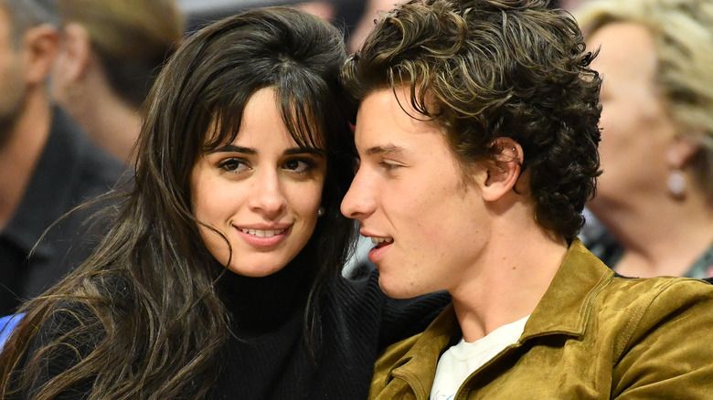 Camila Cabello og Shawn Mendes koser seg på sidelinjen