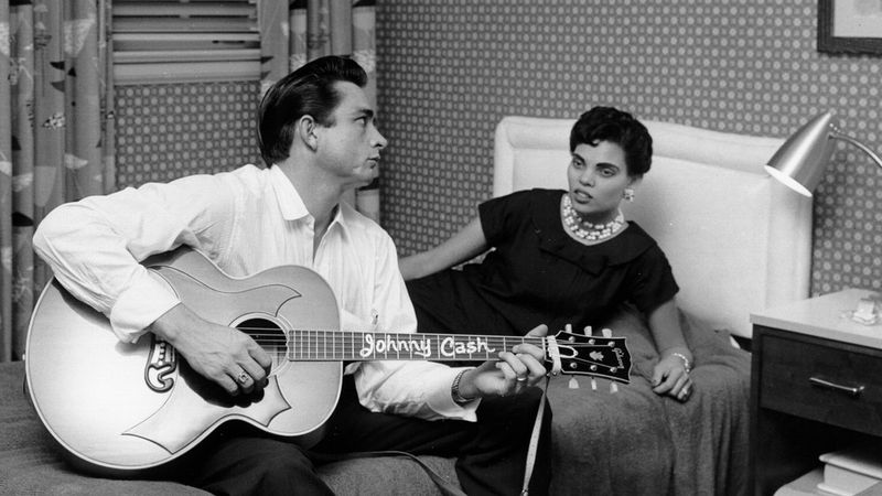 Johnny Cash med Vivian Liberto
