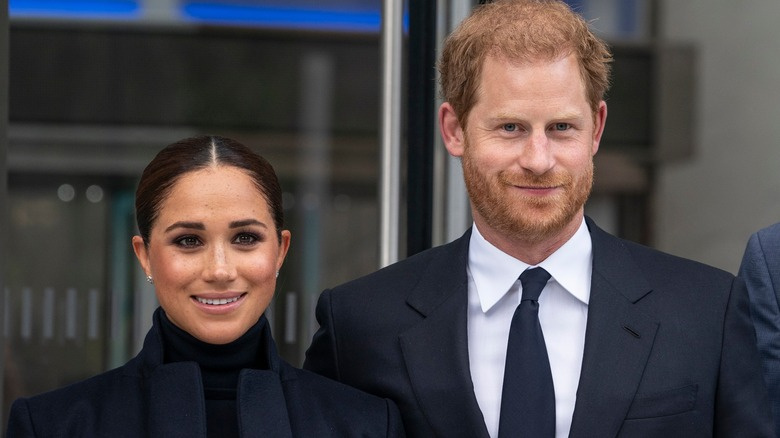   Meghan a Harry se usmívají