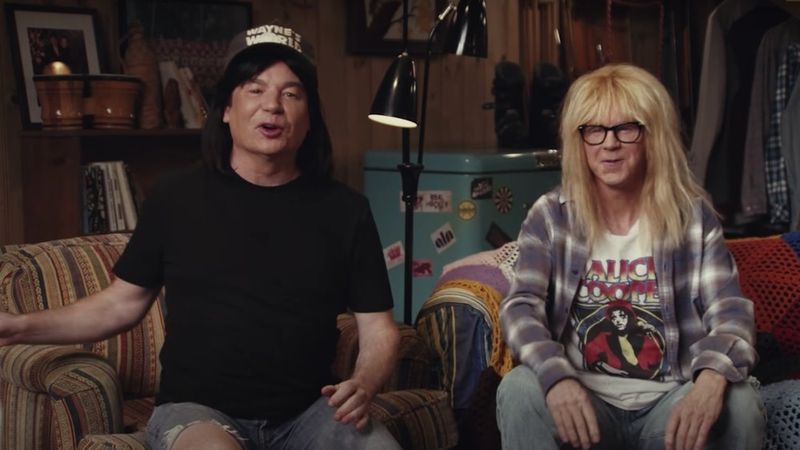 Mike Myers a Dana Carvey v reklamě Uber Eats