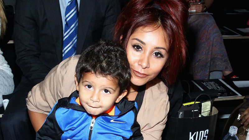 Snooki a syn Lorenzo navštěvují Kids Rock! móda
