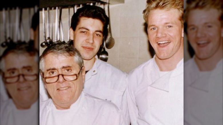Albert Roux, Thierry Busset a Gordon Ramsey fotografují